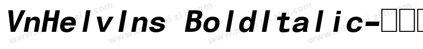 VnHelvIns BoldItalic字体转换